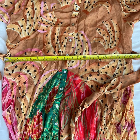 NWOT FARM Rio Mixed Prints Maxi Chemise Dress XL - Picture 15 of 16